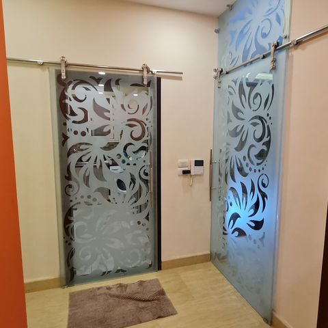 بابان سيكوريت منزلقان بصنفرة زخرفية